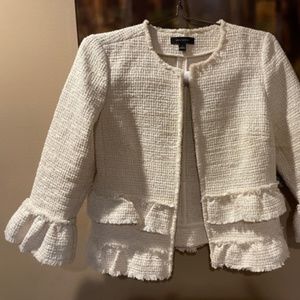 Ann Taylor Tweed Peplum Jacket-Size 4